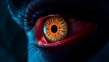 AI generated image of Hyper-detailed fantasy vampire eye